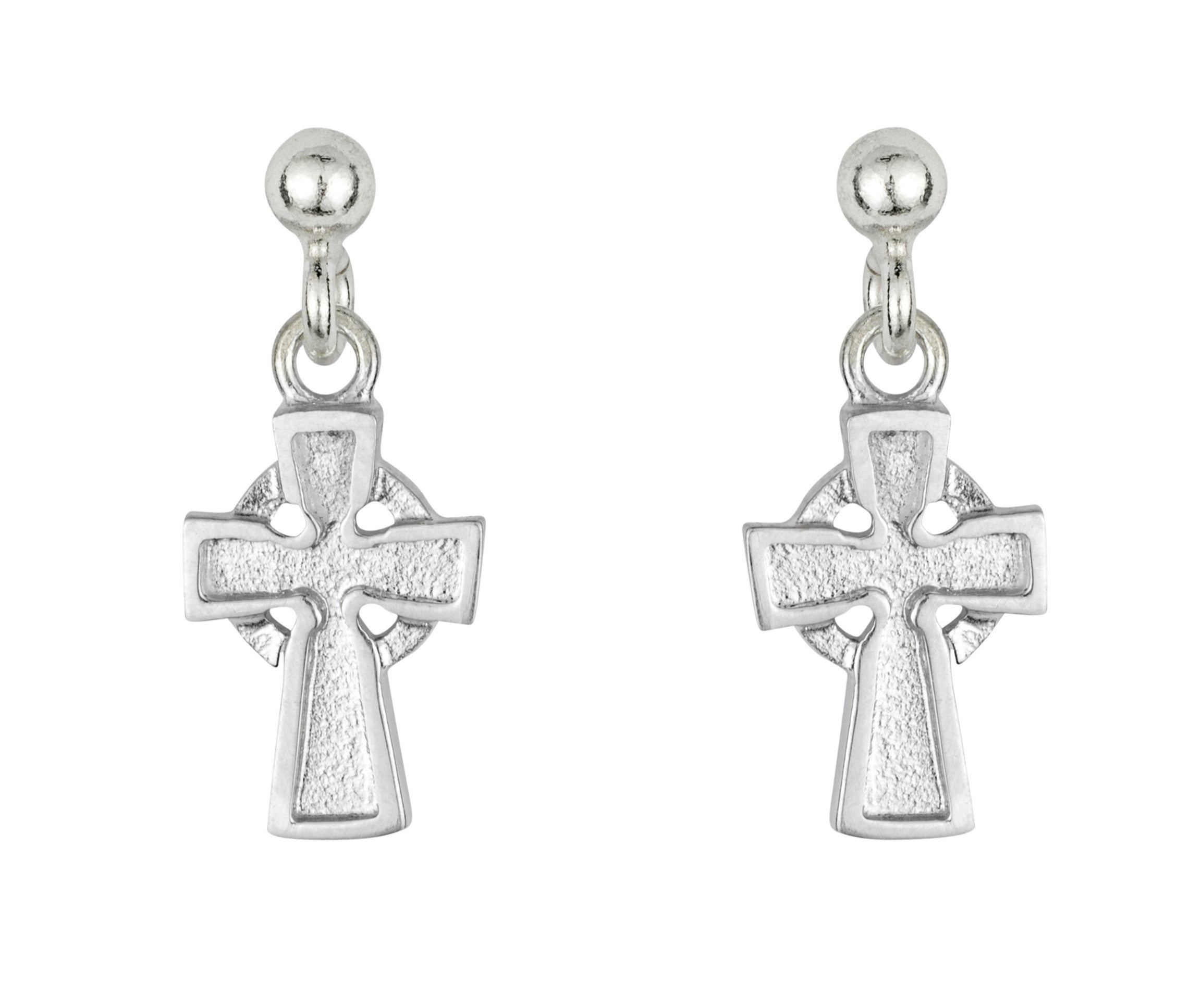 Celtic Cross drop earrings – Aurora Orkney Jewellery