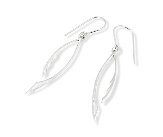 13164 Frosted Fern Drop Earring