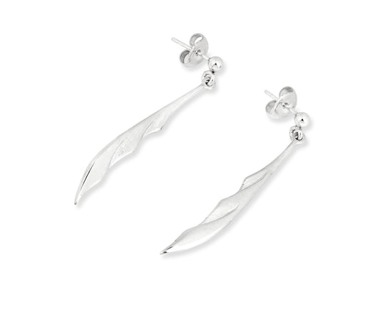 13164_1 Frosted Fern Drop Earring