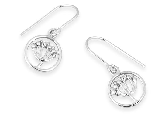 Cow Parsley Circle Drop Earring