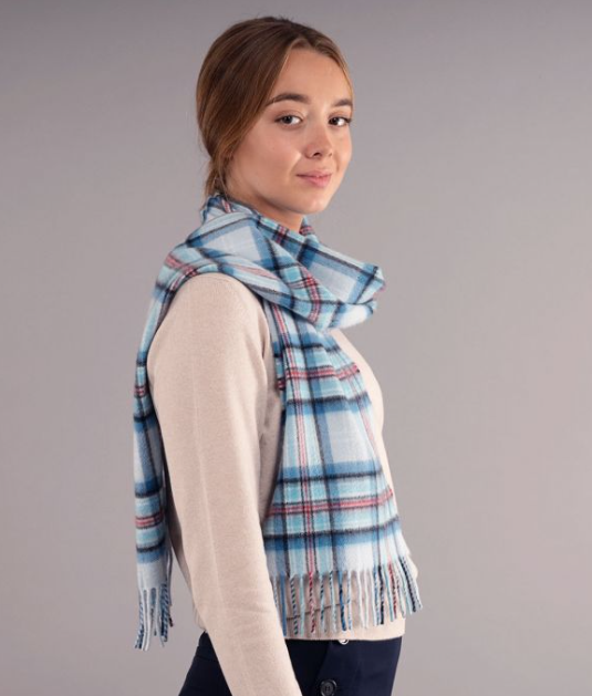 Princess Diana Memorial Tartan Cashmere Scarf