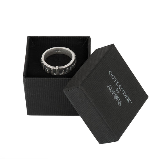 Runic Pewter Scarf Ring – Aurora Orkney Jewellery